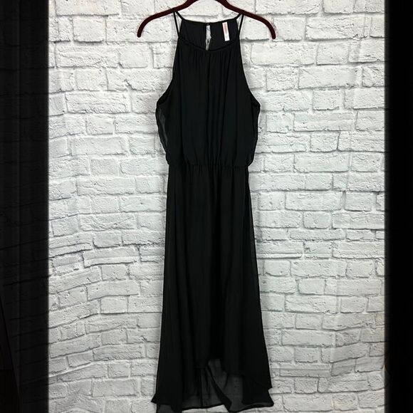 Xhilaration Black Layered Sheer Dress Size Large - Picture 1 of 7